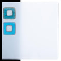 Reactive Cloud Opalescent, Double-rolled, 3 mm, Color Sample, 2x2 in.
