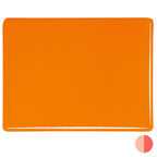 Tangerine Orange Opalescent, Thin-rolled, 2 mm, Fusible
