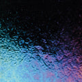 Black Opalescent, Double-rolled, Iridescent, rainbow, 3 mm, Fusible