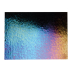 Black Opalescent, Double-rolled, Iridescent, rainbow, 3 mm, Fusible