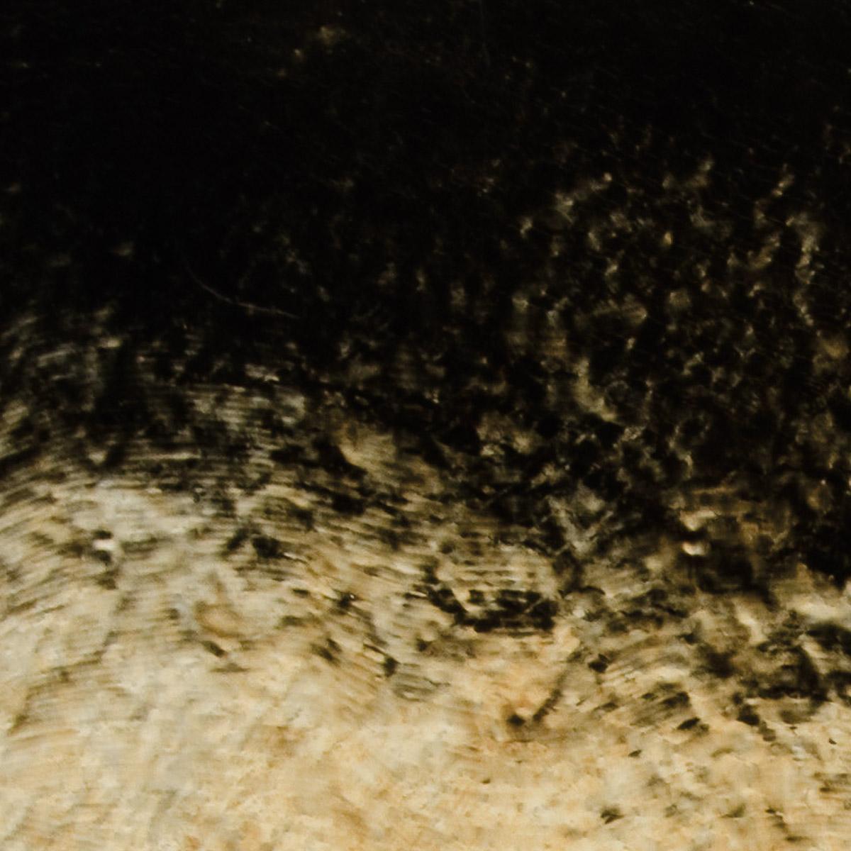 Black Opalescent, Double-rolled, Iridescent, gold, 3 mm, Fusible