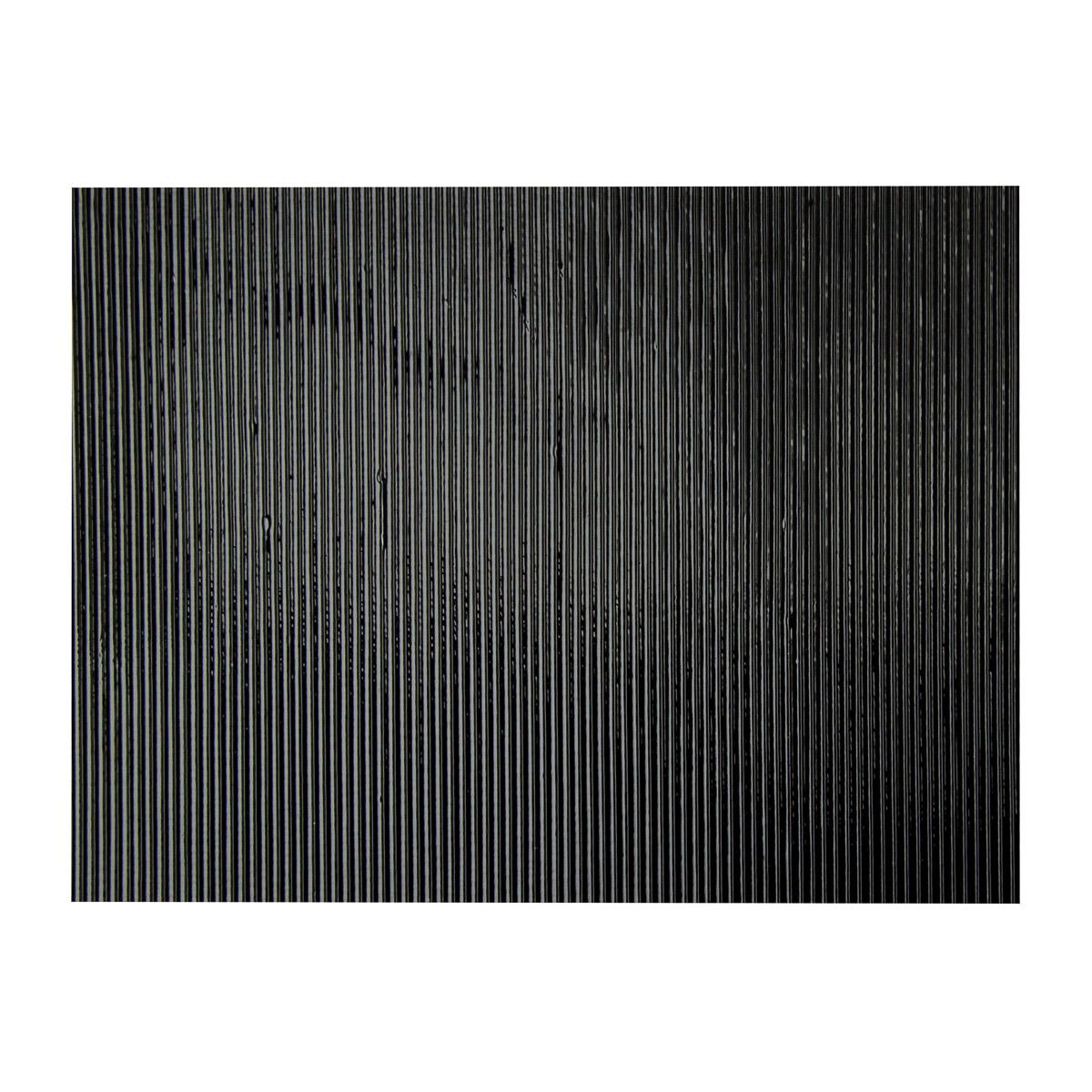 Black Opalescent, Reeded Texture, 3 mm, Fusible