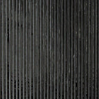 Black Opalescent, Reeded Texture, 3 mm, Color Sample, 2 x 2 in.