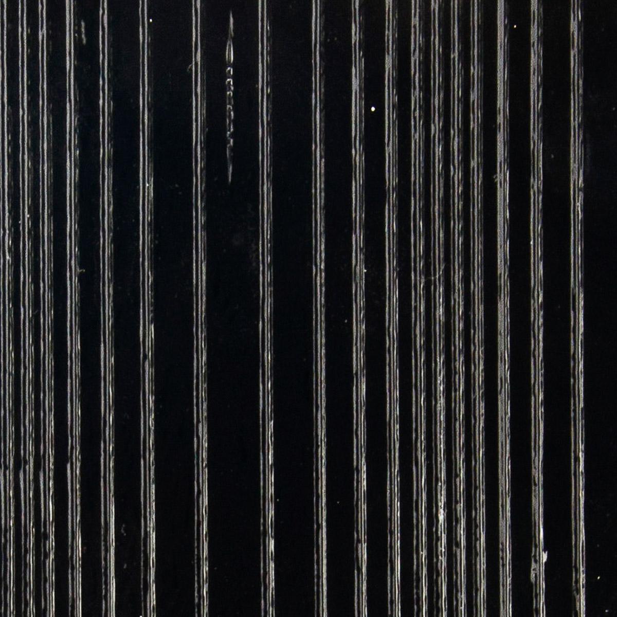 Black Opalescent, Accordion Texture, 3 mm, Fusible