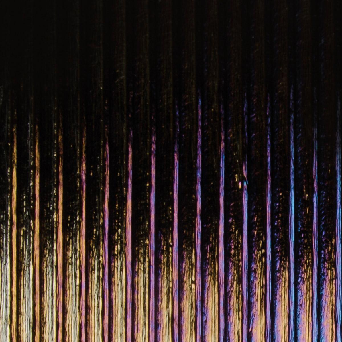 Black Opalescent, Prismatic Texture, Iridescent, rainbow, 3 mm, Fusible