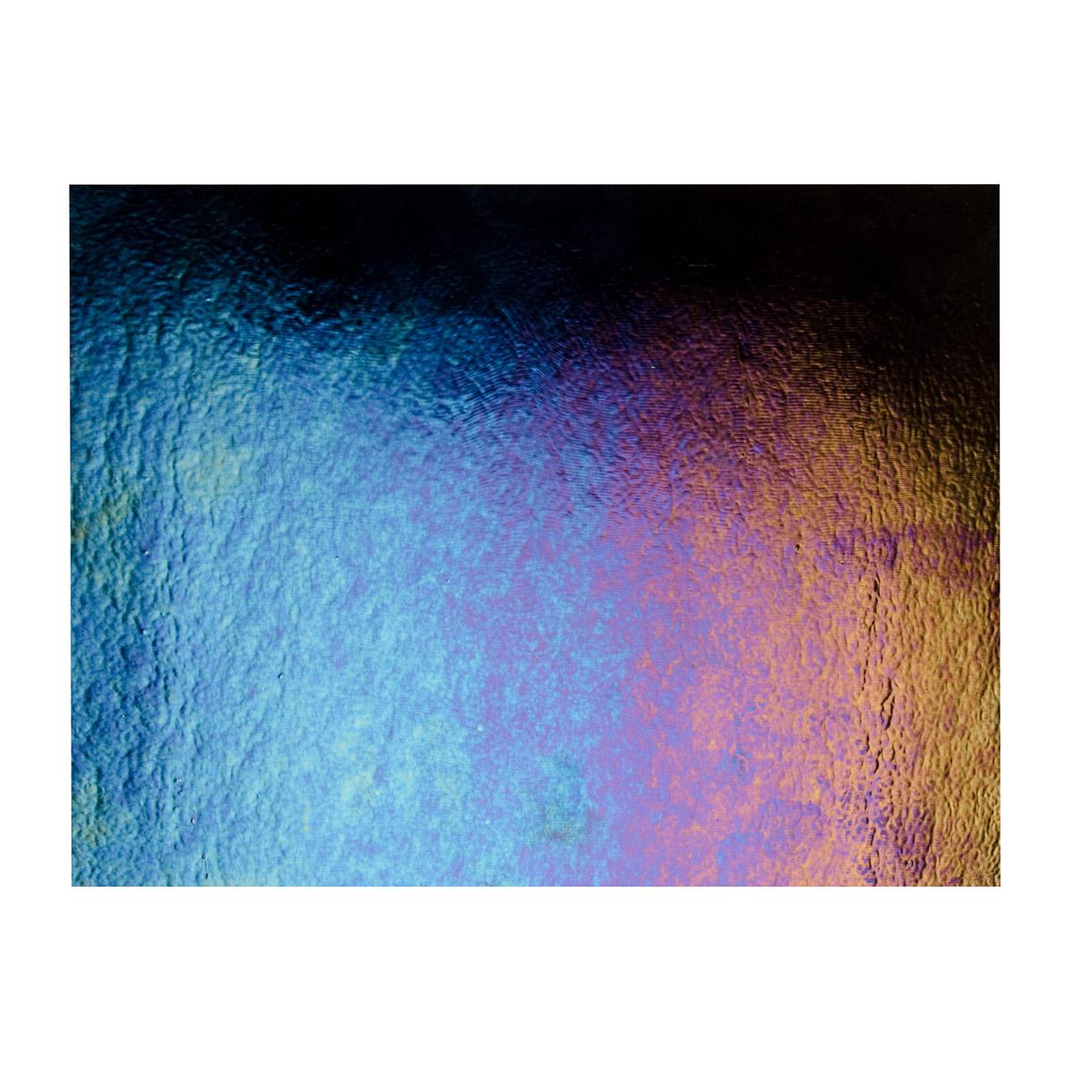 Black Opalescent, Thin-rolled, Iridescent, rainbow, 2 mm, Fusible