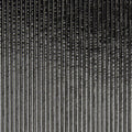 Black Opalescent, Thin, Reeded Texture, 2 mm, Color Sample, 2 x 2 in.