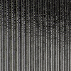 Black Opalescent, Thin, Reeded Texture, 2 mm, Color Sample, 2 x 2 in.