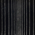 Black Opalescent, Thin, Accordion Texture, 2 mm, Color Sample, 2 x 2 in.