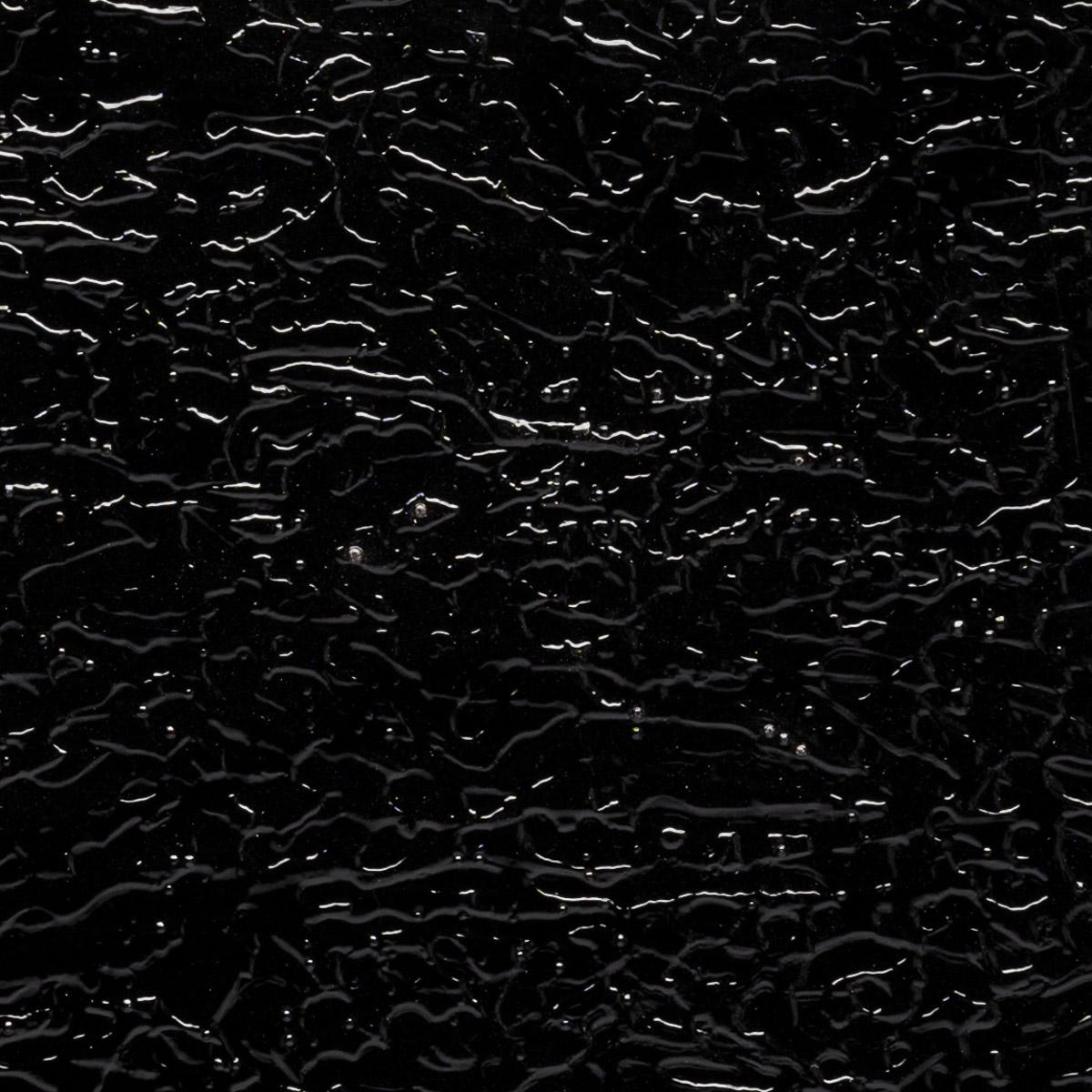 Black Opalescent, Granite Texture, 3 mm, Color Sample, 2 x 2 in.