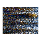 Black Opalescent, Herringbone, Rainbow Iridescent, 3 mm, Fusible