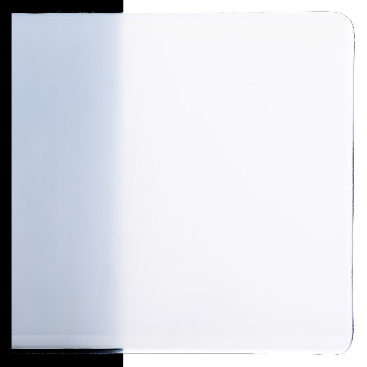 White Opalescent, Thin-rolled, 2 mm, Color Sample, 2x2 in.