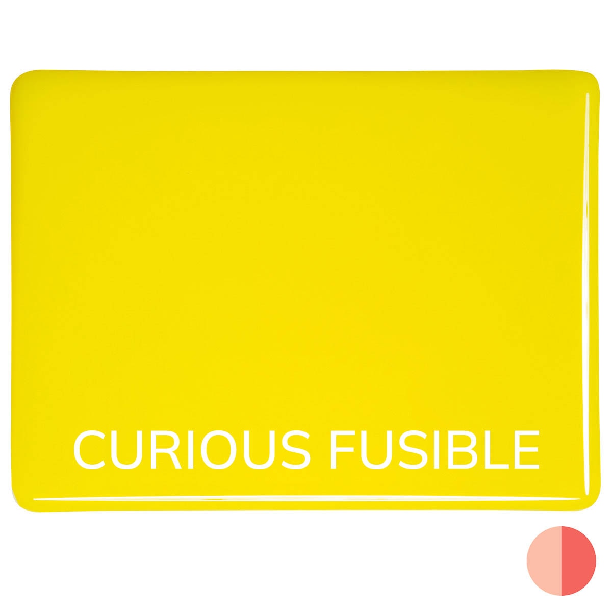 Canary Yellow Opalescent, Double-rolled, 3 mm, Curious Fusible