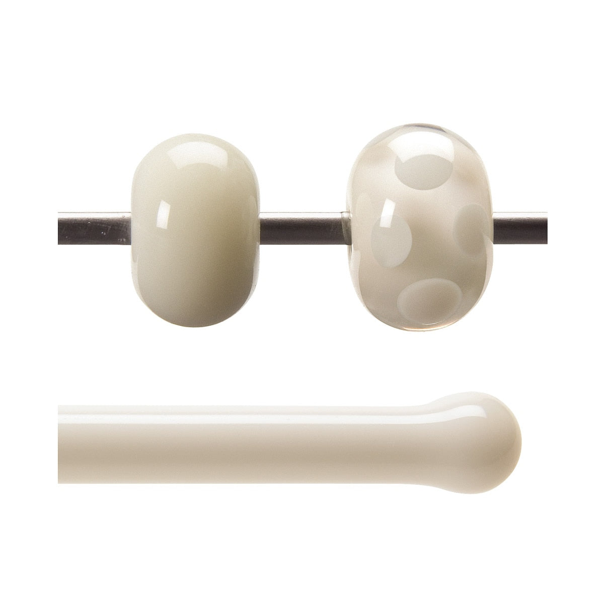 French Vanilla Opalescent, Rod, 5 mm, Fusible