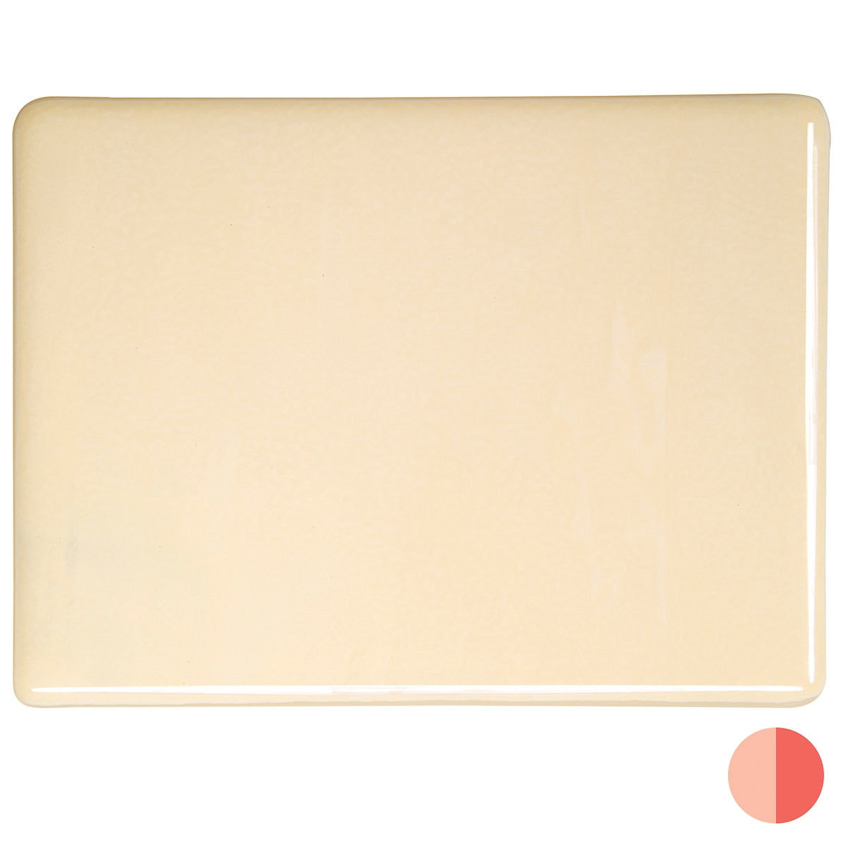 Marzipan Striker Opalescent, Double-rolled, 3 mm, Fusible