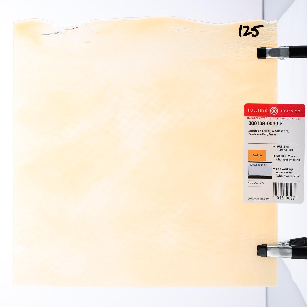 Marzipan Striker Opalescent, Double-rolled, 3 mm, Fusible