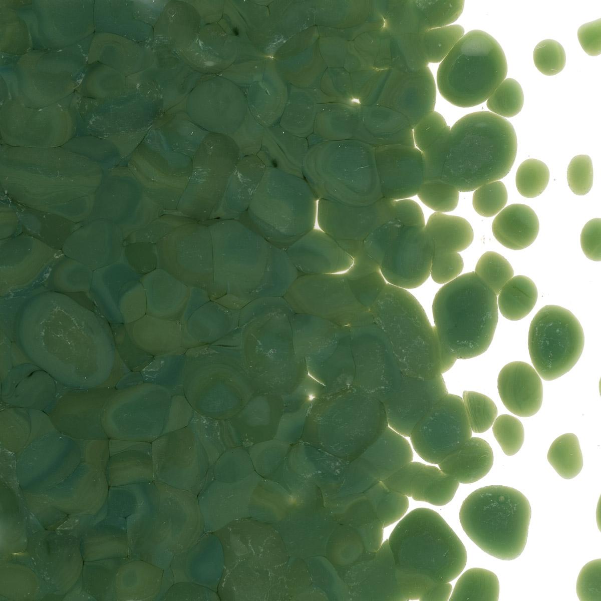 Dark Forest Green Opalescent, Coarse Frit, Fusible