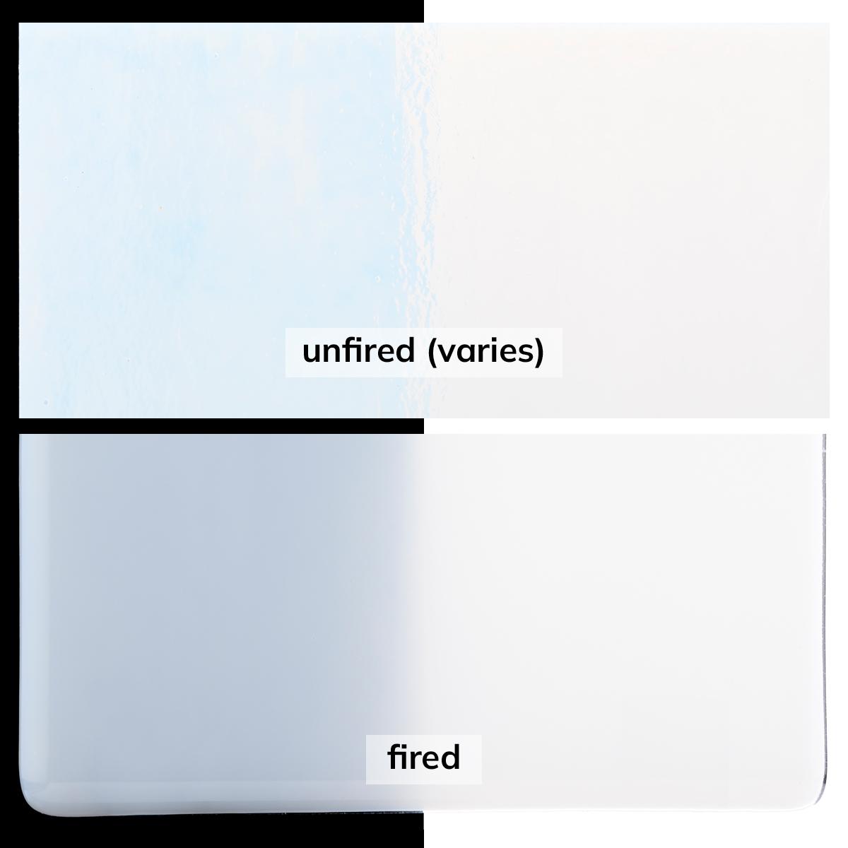 Lacy White Opalescent, Double-rolled, 3 mm, Fusible