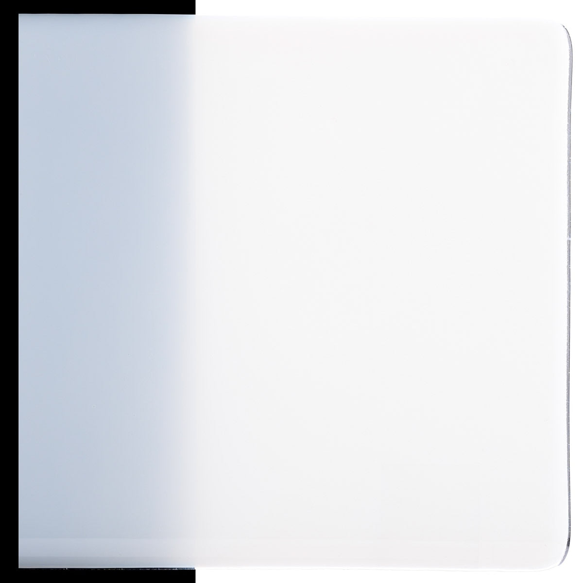 Lacy White Opalescent, Thin-rolled, 2 mm, Color Sample, 2x2 in.