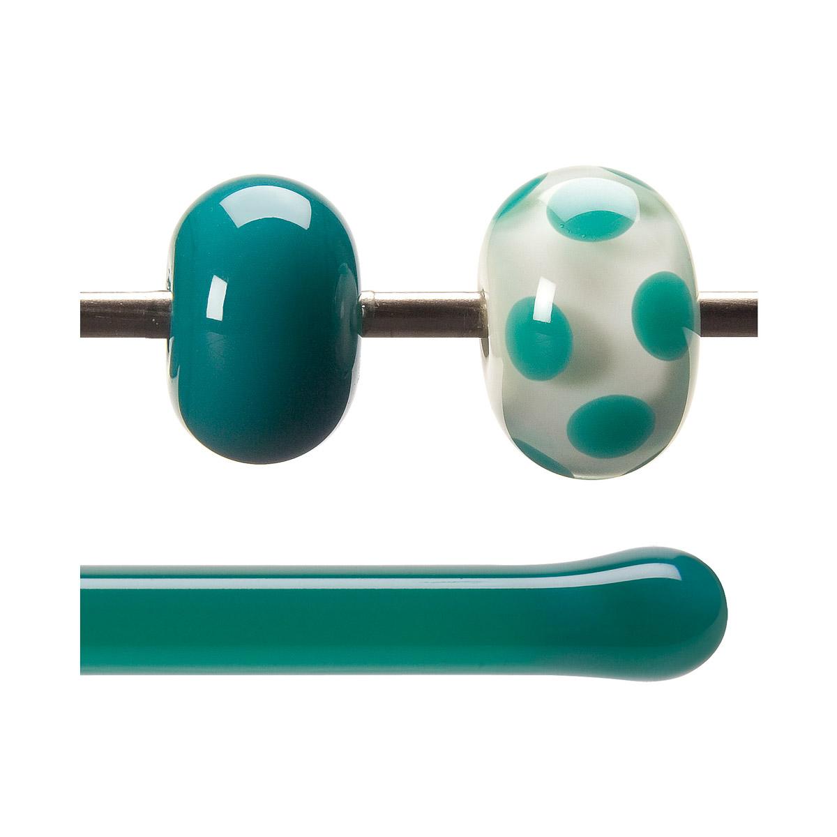 Teal Green Opalescent, Rod, 5 mm, Fusible
