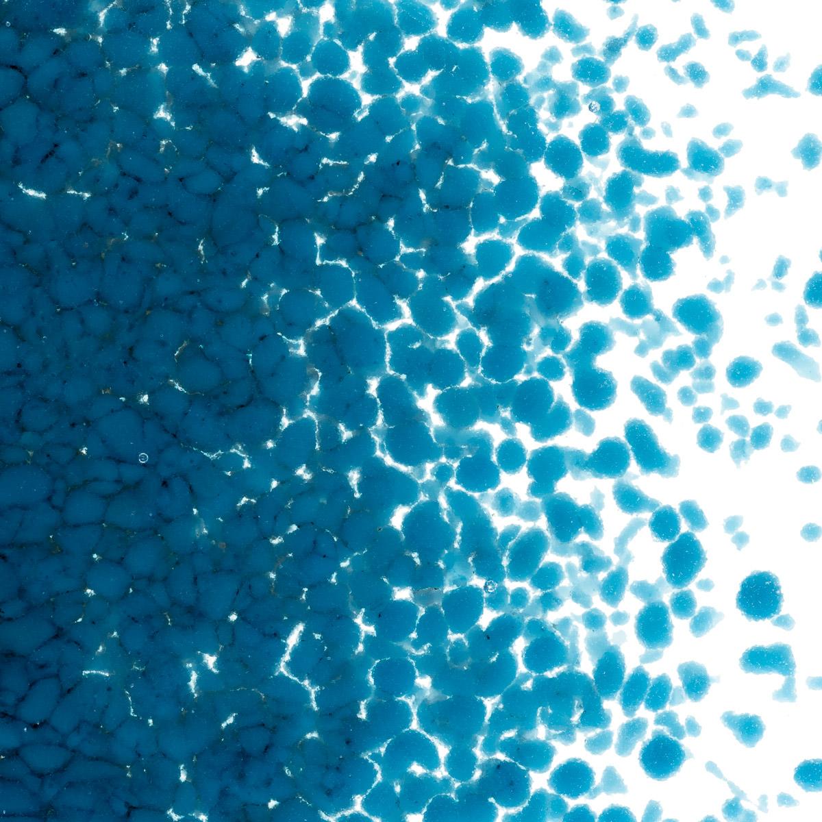 Steel Blue Opalescent, Medium Frit, Fusible