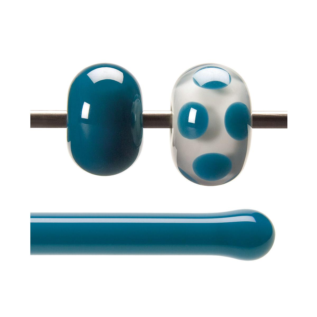 Steel Blue Opalescent, Rod, 5 mm, Fusible