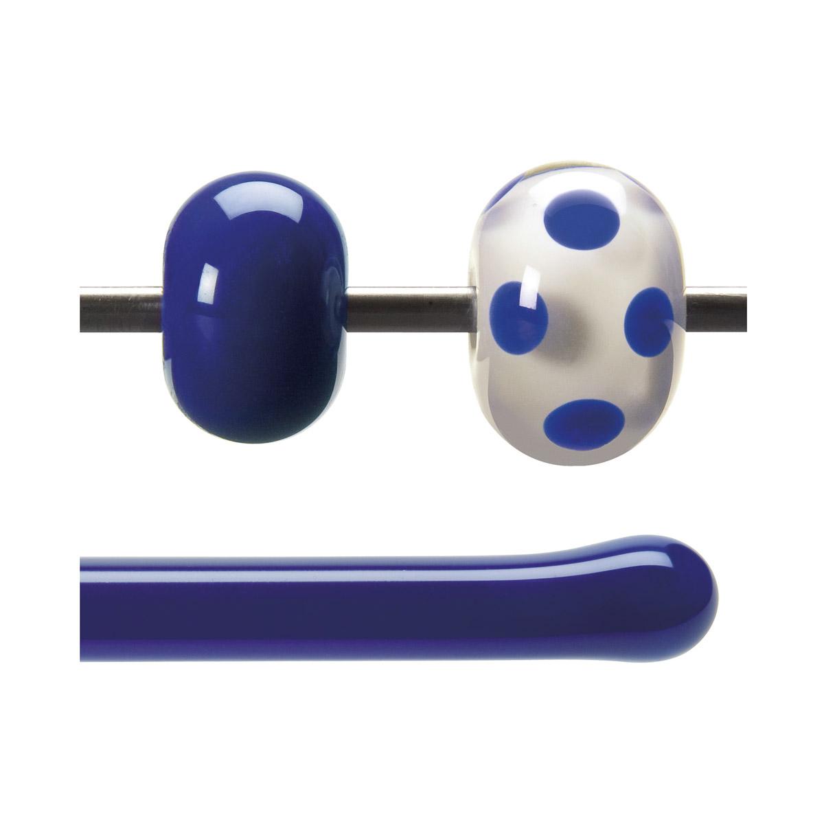 Deep Cobalt Blue Opalescent, Rod, 5 mm, Fusible