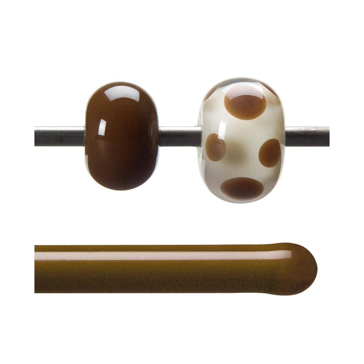 Woodland Brown Opalescent, Rod, 5 mm, Fusible