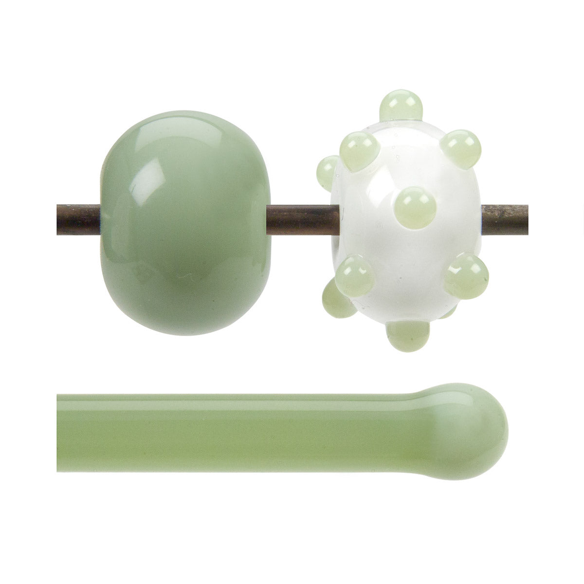Celadon Opalescent, Rod, 5 mm, Fusible