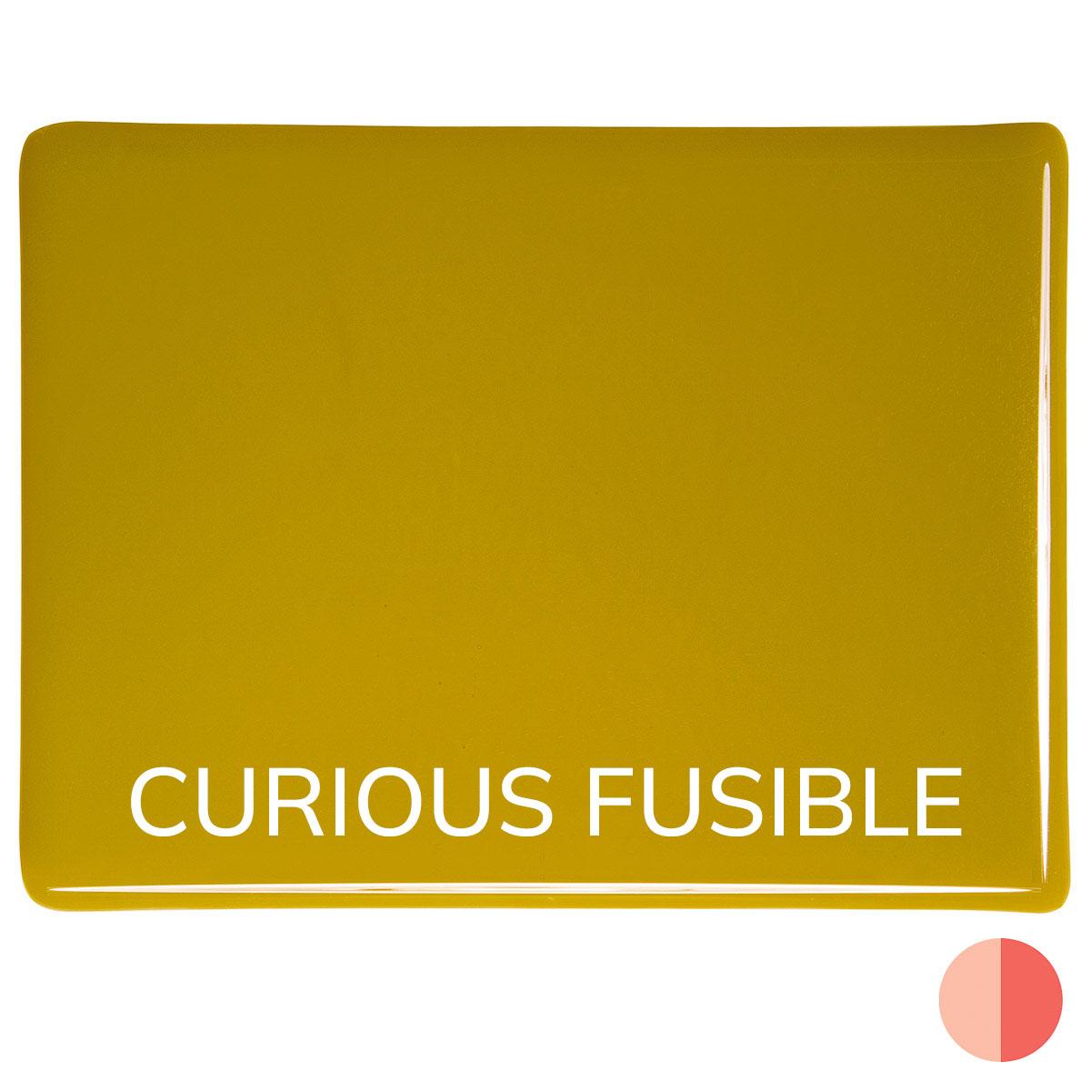 Golden Green Opalescent, Double-rolled, 3 mm, Curious Fusible