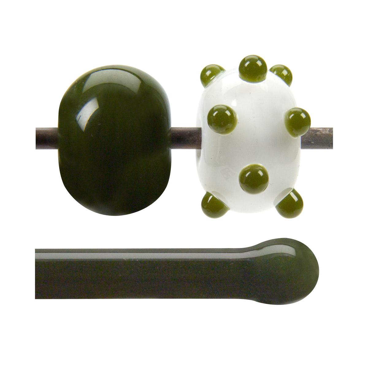 Moss Green Opalescent, Rod, 5 mm, Fusible
