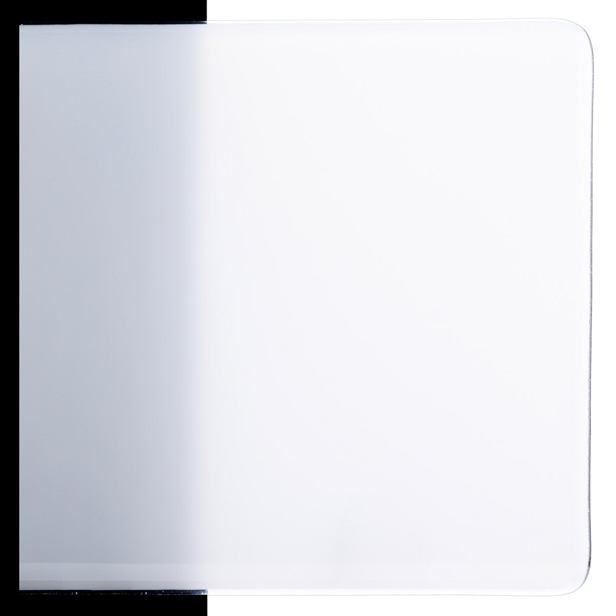 Translucent White Opalescent, Thin-rolled, 2 mm, Color Sample, 2x2 in.