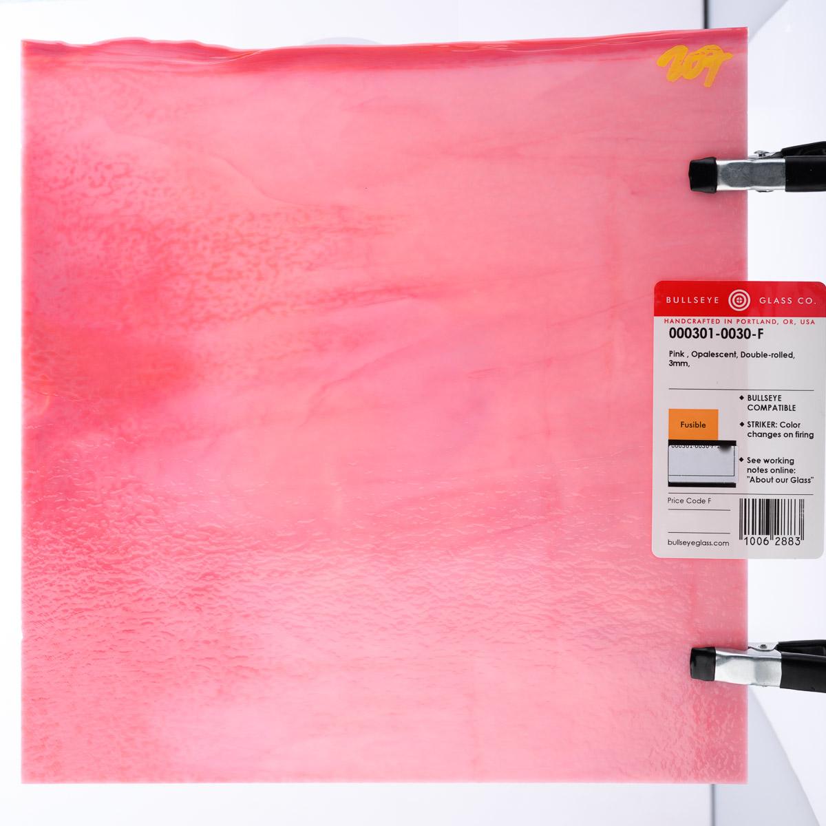 Pink Opalescent, Double-rolled, 3 mm, Fusible