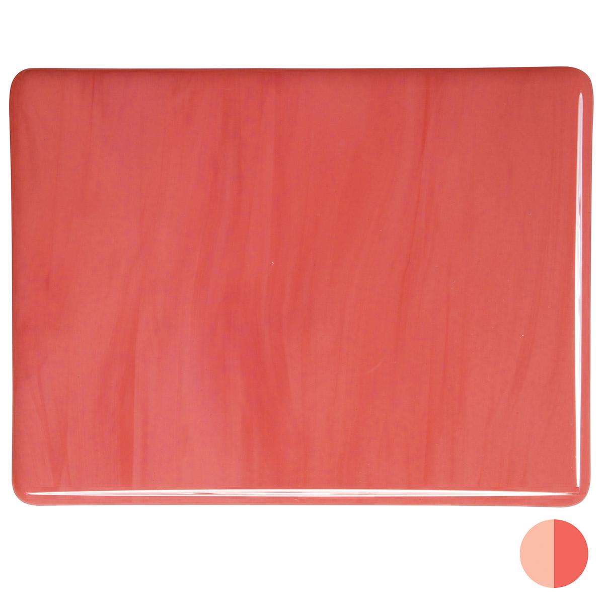 Salmon Pink Opalescent, Thin-rolled, 2 mm, Fusible