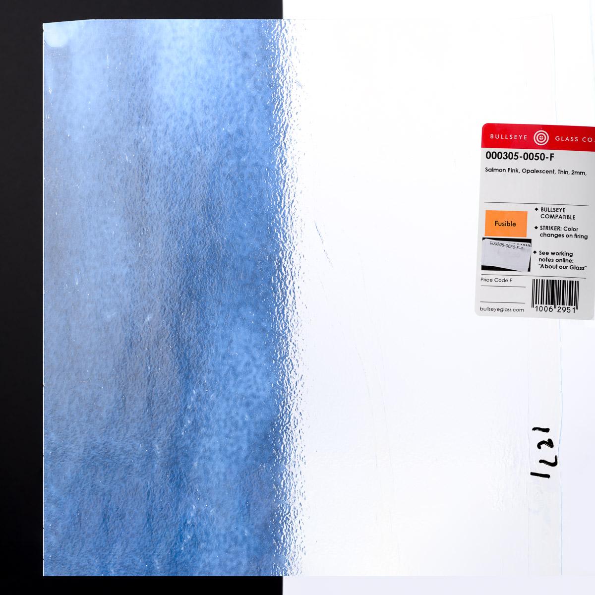 Salmon Pink Opalescent, Thin-rolled, 2 mm, Fusible