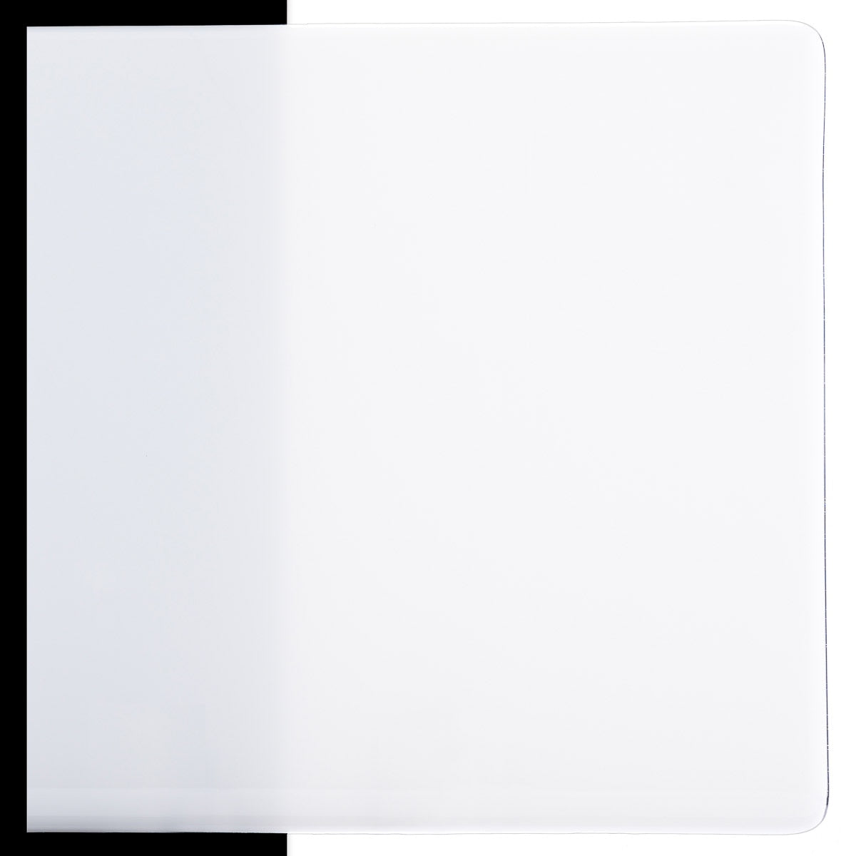 Dense White Opalescent, Thin-rolled, 2 mm, Color Sample, 2x2 in.