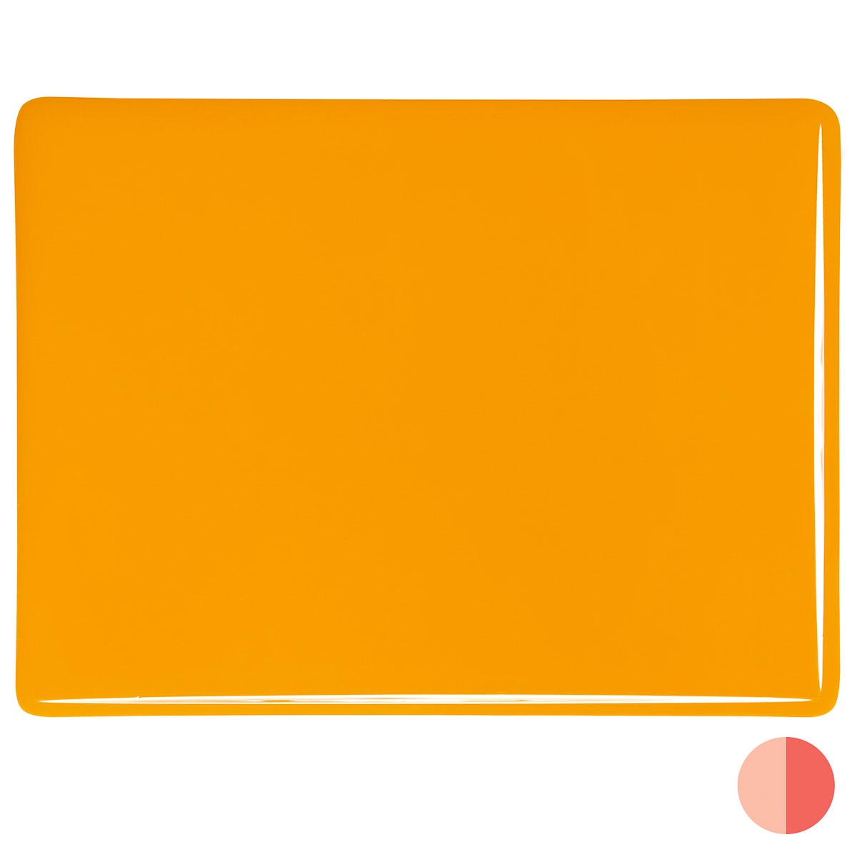 Marigold Yellow Opalescent, Double-rolled, 3 mm, Fusible