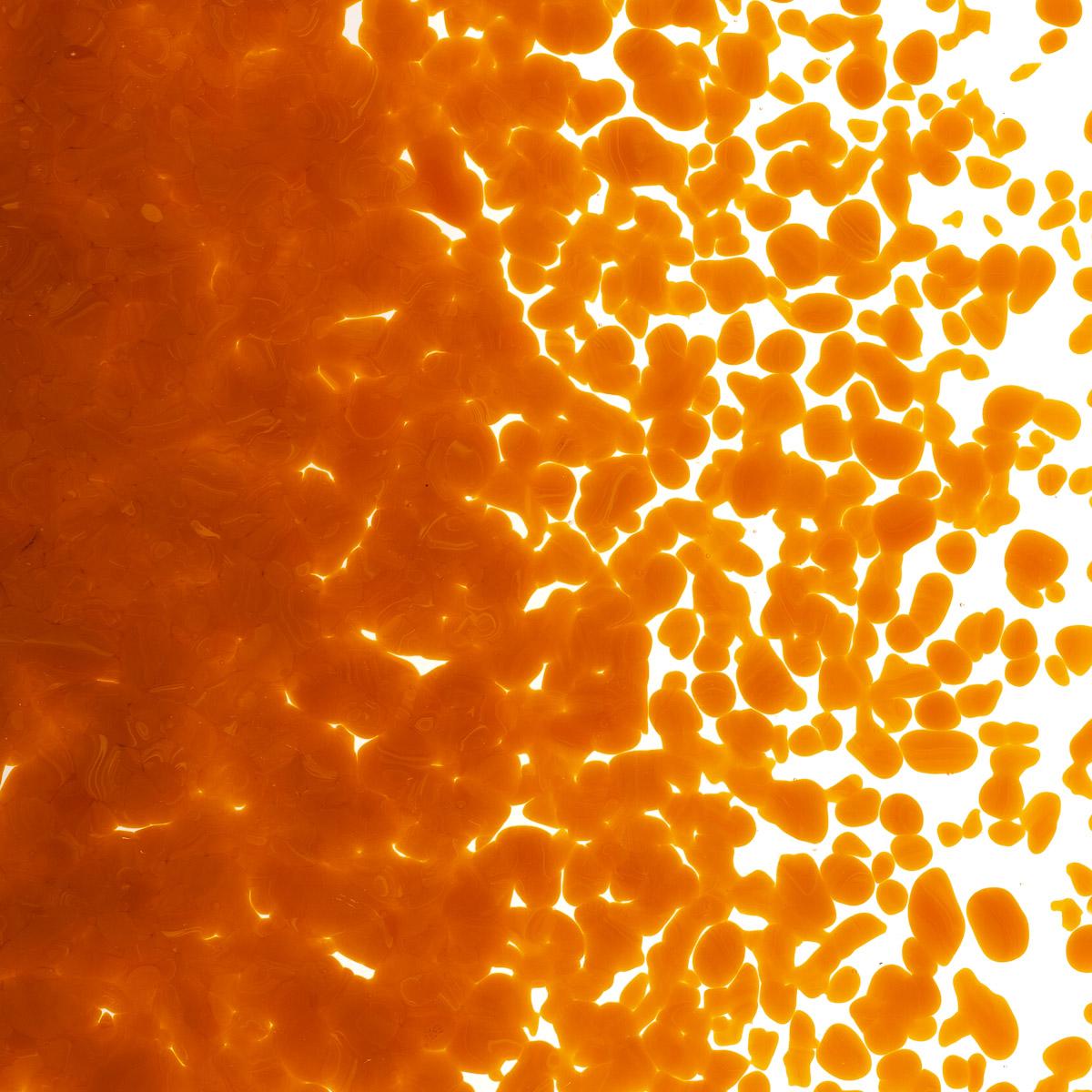 Burnt Orange Opalescent, Medium Frit, Fusible