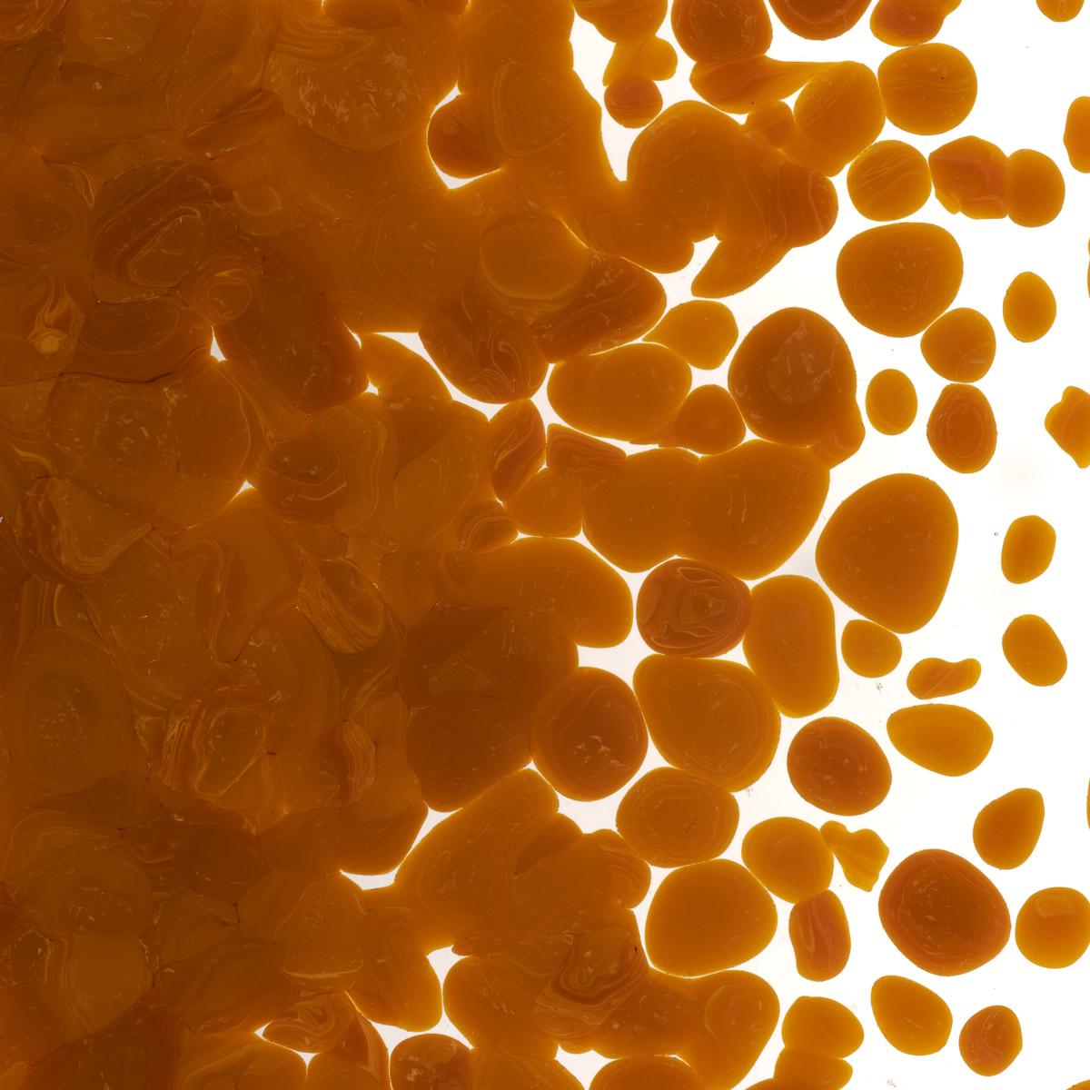 Burnt Orange Opalescent, Coarse Frit, Fusible