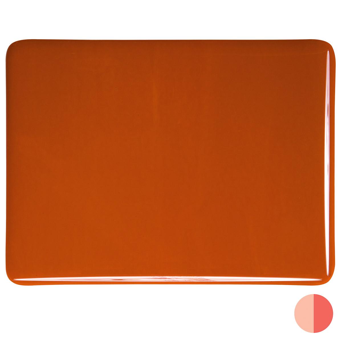Burnt Orange Opalescent, Double-rolled, 3 mm, Fusible