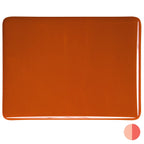 Burnt Orange Opalescent, Thin-rolled, 2 mm, Fusible