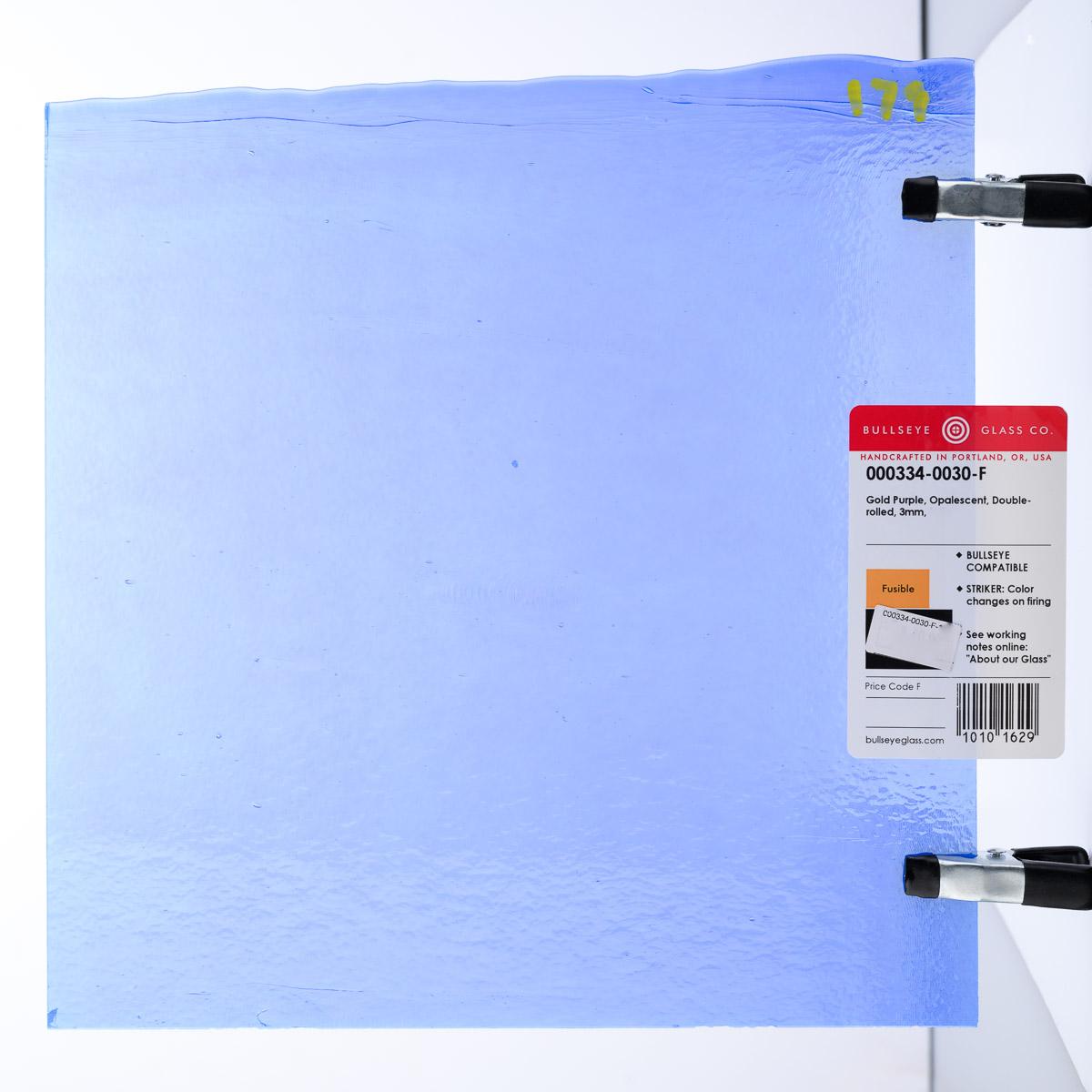 Gold Purple Opalescent, Double-rolled, 3 mm, Fusible