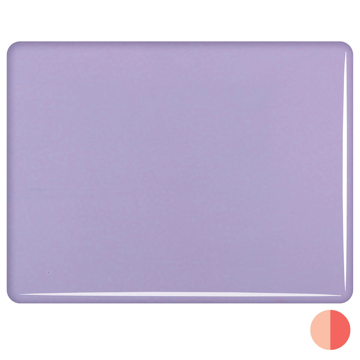 Purple Blush Opalescent, Double-rolled, 3mm, Fusible