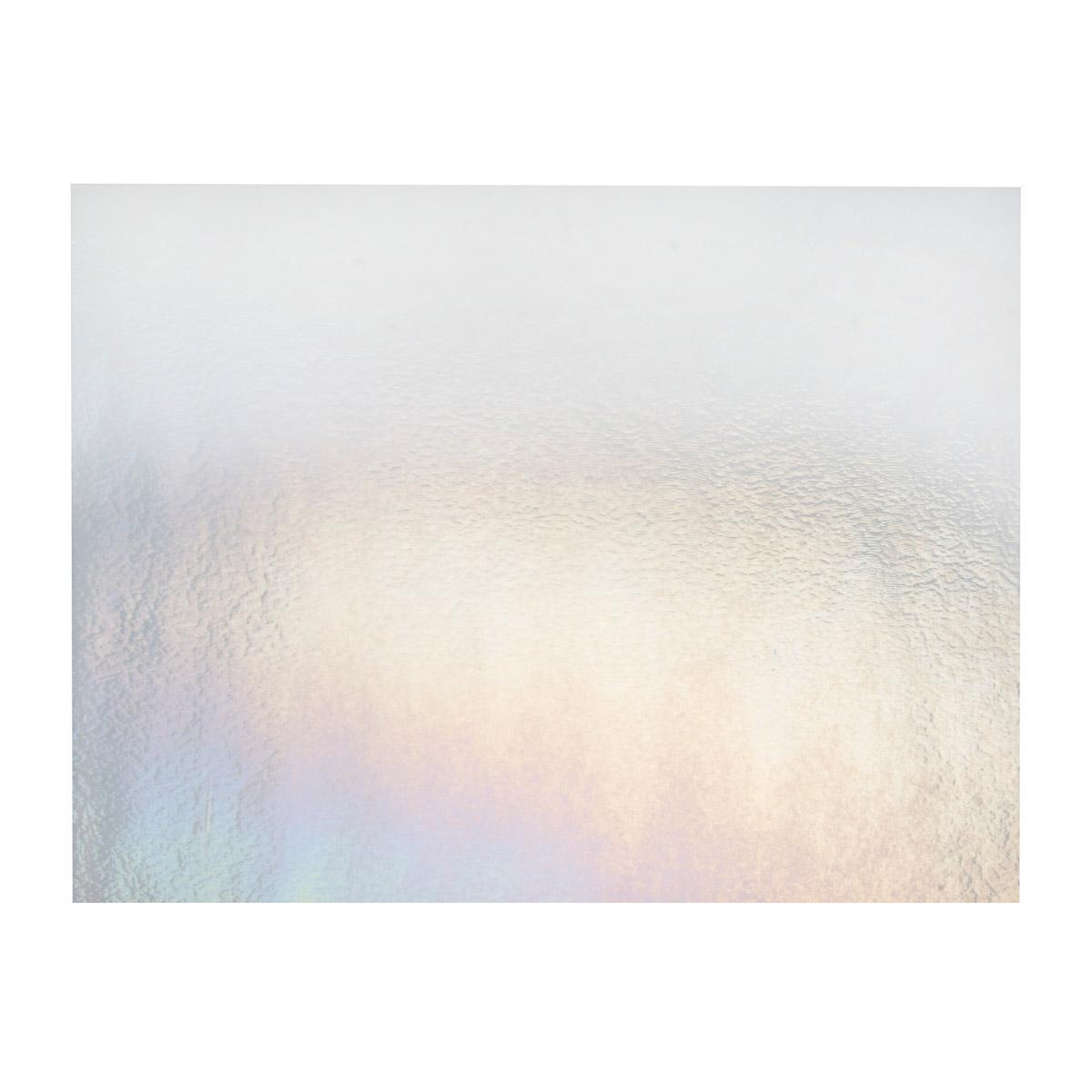 Reactive Ice Transparent, Thin-rolled, Iridescent, rainbow, 2 mm, Fusible