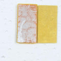 Alchemy Clear Transparent, Silver to Gold, Double-rolled, 3 mm, Color Sample, 2x2 in.