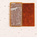 Alchemy Clear Transparent, Silver to Bronze, Double-rolled, 3 mm, Color Sample, 2x2 in.