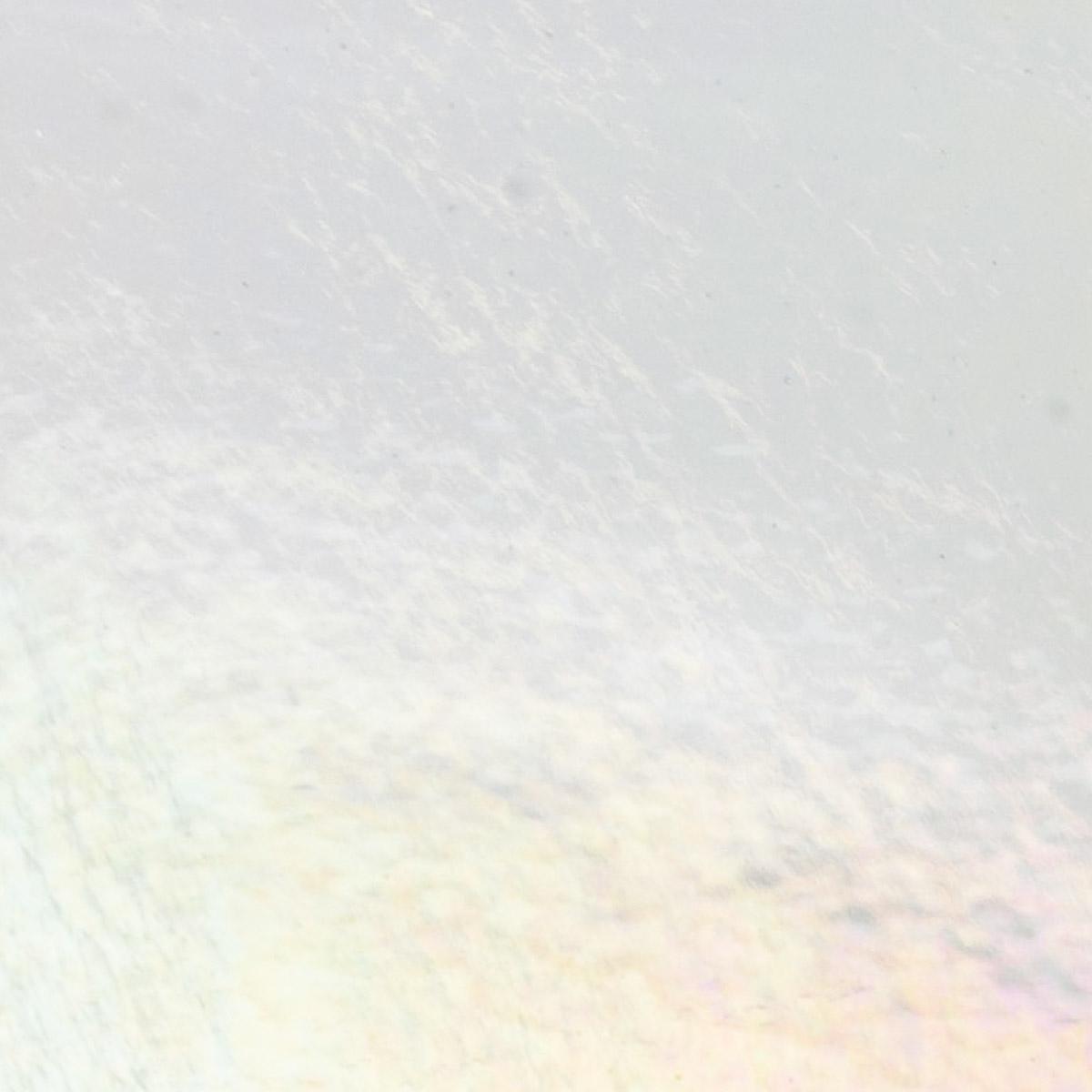 Alchemy Clear Transparent, Silver to Bronze, Double-rolled, Iridescent, rainbow, 3 mm, Color Sample, 2x2 in.