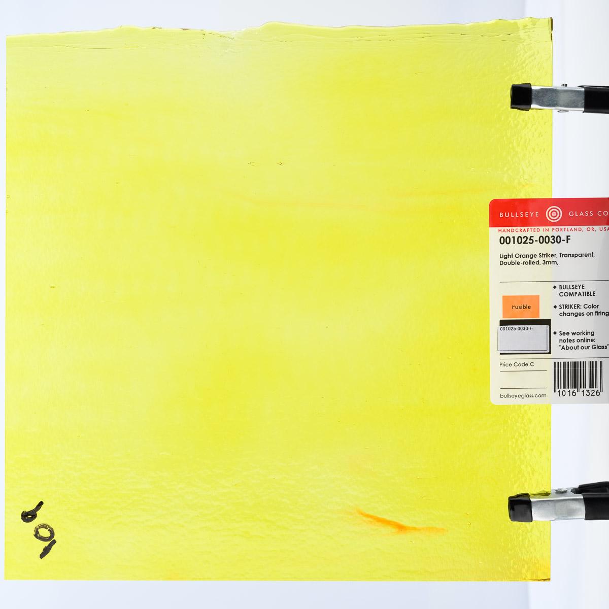 Light Orange Striker Transparent, Double-rolled, 3 mm, Fusible