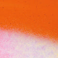 Light Orange Striker Transparent, Double-rolled, Iridescent, rainbow, 3 mm, Fusible