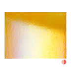 Light Orange Striker Transparent, Thin-rolled, Iridescent, rainbow, 2 mm, Fusible
